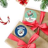 500 Stück Weihnachtsaufkleber Weihnachten Geschenkaufkleber Sticker Rund Aufkleber Etiketten Merry Christmas selbstklebend für Briefumschlag Umschlag Geschenktüten PapiertütenWeihnachtsk