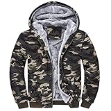 Orgrul Herren Winterjacke Gefüttert Jacke Übergangsjacke Herbstjacke Vintage Herrenjacke Winter Übergangs Denim Bikerjacke Sherpa Jacket 17B5 (XXXXL, Grün)