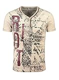 KEY LARGO Herren MT RIOT T-Shirt, Sand (1005), L