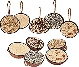 dobar 10x gefüllte Kokosnuss zum Aufhängen, 5 Sorten Vogelfutter mit Fettfutter-Füllungen für Wildvögel, 2 kg (1er Pack)