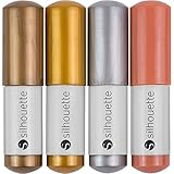 Silhouette Sketch Pens 4/Pkg-Metallic Gold, Copper, Silver & B