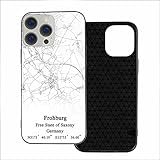 Deutschland Frohburg Freistaat Sachsen Karte iPhone 12 Hülle iPhone 12 Pro Cases Bio Glas Anti Scratch City Road Design C