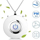 Luftreiniger Halsketten Persönlicher Tragbarer,Leiser Tragbarer Mini-Luftfilter Für Auto Und Reisen,Um PM2.5-Rauchgerüche Zu Beseitigen Schimmelpilz-Staubbakterien-Viren, Reinigungsbereich 1-2 M²