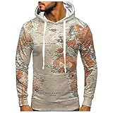 D-Rings Christmas Hoodie Weihnacht Pullover Xmas Jumper Lustige Weihnachtspullover Herren Damen Weihnachts Sweatshirt Kapuzenpullover Weihnachten Schnee Schneeflocke Winterpullover Sweater für M