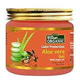 Indus Valley Bio-Farbschutz Aloe Vera Gel mit Arganöl für reichhaltige Farbe und glänzendes Haar (175 ml)