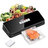 Bonsenkitchen Vakuumierer, Folienschweißgerät, 4 in 1 Vakuumiergerät für Sous Vide Kochen und Trockene & Feuchte Lebensmittel, Vakuumbeutel Ink