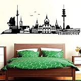 Wandsticker Hannover City Skyline Niedersachsen Schlafzimmer Küchensticker Schöne Stadt Architektur 11x42