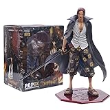 LIANGLMY Figur Einteiliger Anime Toller Charaktere Krieg auf den oberen Rothaarigen Shanks Klassik Sammeln Modell Spielzeug Action Figure Puppen Geschenke 25cm (Color : No Box, Size : 25cm)