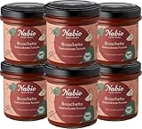 Nabio Aufstrich Bruschetta Tomate, vegan, Bio-Brotaufstrich, 6er Pack (6 x 140 g)