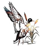 Wanddekoration für Garten und Zuhause, 3D-Metall-Fisch/Hirsch/Hund/Kolibri, Kunsthandwerk, Gartensilhouetten, Wohnzimmer, Wanddekoration, Wanddekoration für Innen- und Außenbereich, S