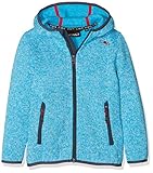 CMP Strick Fleece Mädchen Jacke, B.Jewel-B.Co-Asphalt, 176, 3H19825