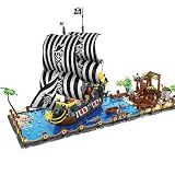 LINANNAN Bausatz für das Modell des Piraten-Schiffes Foxcm, 5937 Teile für das Segelboot, kompatibel mit Lego-Bauklö