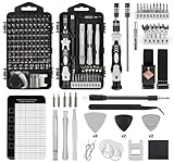 Feinmechaniker Schraubendreher Set 145 in 1, VMAN Schraubenzieher Set Magnetisch, Präzisionsschraubendreher mit Schraubenausdreher S2 Stahl, Reparatur Werkzeug Set für Handy, Kamera, Uhr, Comp