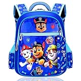 Tomicy Paw Dog Patrol Kinderrucksack Paw Dog Patrol Rucksack Kinderrucksack mit Taschen Chase Marshall Rubble für Jungen Rucksack