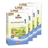 Holle Bio-Anfangsmilch 1, 4er Pack (4 x 400 g)