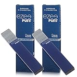 Ezee Puff Einweg E-Zigarette Blaubeere (Heidelbeere) Geschmack E-Liquid Nikotinfrei Elektronische Zigarette 280mAh Akku E-Shisha 2 Stück