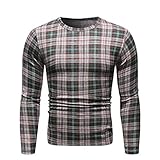 CFWL Plaid Hohl 3D Jugend Beliebte Hip-Hop Herren T-Shirt Bottoming Shirt Fleecejacke Camouflage MilitäR Hoodie Outdoor Wandern Camping Warm Innenfutter Winddicht GrüN 2XL