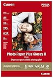 Canon Fotopapier PP-201 glänzend weiß - DIN A4 20 Blatt für Tintenstrahldrucker - PIXMA Drucker (265 g/qm)