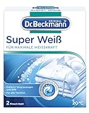 Dr. Beckmann Super Weiß | entfernt Grauschleier | hilft gegen Vergilbungen | die Wäsche wird wieder strahlend Weiß, 80g