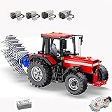 GDYAN Technik C61052 Traktor, mit 4 Motor, Groß Ferngesteuert Technic Traktor Klemmbausteine Bausatz Kompatibel mit Lego Technik