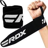 RDX Handgelenk Bandagen Fitness Kraftsport, Genehmigt IPL USPA, 45cm Gym Bandage Wrist Wraps Straps, Handgelenkstütze Handgelenksbandagen Krafttraining Weightlifting Zubehör Herren Damen Zug