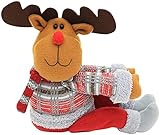 Weihnachtsvorhang Raffhalter Holdback Puppenvorhanghalter Haken Clip Weihnachtsmann Schneemann Vorhang Schnalle Krawatte zurück für Weihnachtsdekoration Home Party (Typ: b) Dauerhaft Nü