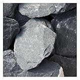 zierkiesundsplitt Canadian Slate Anthrazitgrau/Schwarz Gabionensteine Bruchsteine 1000kg Big Bag 60-180