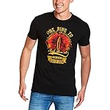 Elbenwald Herr der Ringe T-Shirt EIN Ring sie zu knechten All Frontprint schwarz - L