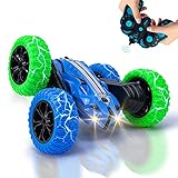 Vubkkty RC Ferngesteuertes Stunt Auto für Kinder, 4WD RC Car Spielzeug mit 2 Akkus, 2,4 GHz Fernbedienung, 360° Flip & Drehung Ferngesteuerte Fahrzeuge für Jungen ab 4 5 6 7 8 9 10 J