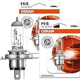 2x OSRAM Halogenlampe H4 ORIGINAL LINE 12V 60/55W P43t 64193-01B