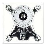 JWW Mechanische Personenwaage Analog Mechanische Waage Aus Glas Quadratische Großes Zifferblatt Präzise Körperwaage Für Gut Lesb