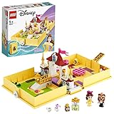 LEGO 43177 Disney Princess Belles Märchenbuch, Set aus Die Schöne und das Biest mit Prinzessin Belle als Mini-Puppe, kleines Geschenk fü