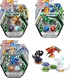 Bakugan Starter Pack mit 3 Geogan Rising Bakugan (1 Ultra & 2 Basic Balls), unterschiedliche V