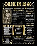 Poster 'Back in 1948', ungerahmt, 20,3 x 25,4