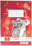 Herlitz Heft A5 Lineatur 07, holzfreies Papier, kariert, 80 g/m², 7 x 7 mm, 32 Blatt, weiß