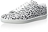 Saint Laurent Damen Lowtop Sneaker, Weiß/Schwarz, 43 EU