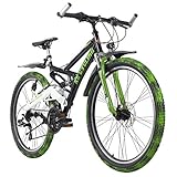 KS Cycling Mountainbike Fully ATB 26'' Crusher schwarz-grün RH 46