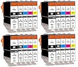 SupplyGuy 20 Druckerpatronen kompatibel mit Canon PGI-5 CLI-8 Multipack für Pixma IP4200 IP4200 Series IP4200X IP4300 IP4500 IP4500 Series IP4500X IP5200 IP5200R IP5200 Series IP5300 MP500 MP530