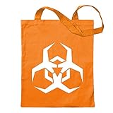 Kiwistar Biohazard Symbol Clipart Tragetasche Baumwolltasche Stoffbeutel Umhängetasche Langer Henk