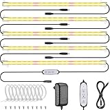 Relassy Pflanzenlampe LED, Pflanzenlicht Vollspektrum Led Grow Lampe mit Auto Timer 12/6/3H, Pflanzen LED Streifen 4 Dimmbare Level Grow light Pflanzenleuchte für Zimmerpflanzen Hydroponic (5/Pack)