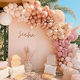 Sumtoco luftballons Girlande, Ballons Geburtstag, Blush Luftballons Hochzeit Party Deko für Retro Boho Hochzeit Baby Shower Braut Verlobung Jubiläum Mädchen Damen Geburtstagsdek