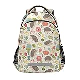 Vnurnrn Igel Igel Mädchen Schulter Rucksacks Bookbag Kinderrucksack Büchertasche Schüler Rucksäcke für Teen Jung