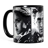 Harry Potter Finale Tasse mit Harry Hermine Ron aus Keramik schwarz w