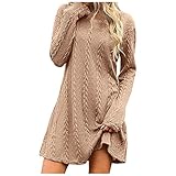 Timbrigte Langarmshirt Damen Oversize Sweatshirt Lang Lose Oberteile Tunika Bluse Style Dome Pullover Casual Langarmshirt Tunika V-Ausschnitt Loose Langarm Oberteile Longshirt W