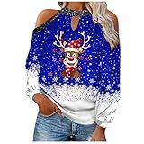 Weihnachten Damen Oberteile Sommer Grosse grössen v Shirt Damen Weisse blusen für Damen Blumen Tshirt weiß Oberteil Damen Oberteile blusen & Tuniken für Damen Long Sweatjacke Damen Damen Herb