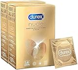 Durex Nude Kondome für Hautgefühl, 32 ex