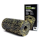 BLACKROLL® STANDARD Faszienrolle (30 x 15 cm), Fitness-Rolle zur Selbstmassage von Rücken und Beine, effektive Massagerolle für funktionales Training, mittlere Härte, Made in Germany, Schwarz/Gelb