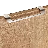 5 xMöbelgriff LYS BA 160 mm Edelstahloptik matt für Schränke, Schubladen und Falttüren von JUNKER DESIGN