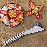 Edelstahl Obst Schnitzmesser, Dreieckige Form Obst Gemüse Messer Hobel, Küche Schnitzen Cutter Obst Gemüse Schneiden Utility Messer Kürbis Schnitzwerkzeug