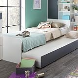 Bett Joker 90x200 cm Jugendbett weiß Einzelbett Kastenbett Bettg